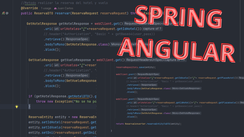 Vista de la app Agencia Viajes